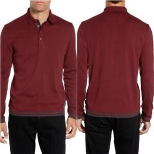 Ted Baker Longfiz Striped Ribstart Polo Size US 2XL